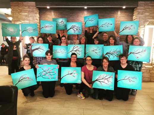 Maggie Mylow, Paint Nite artist in Calgary