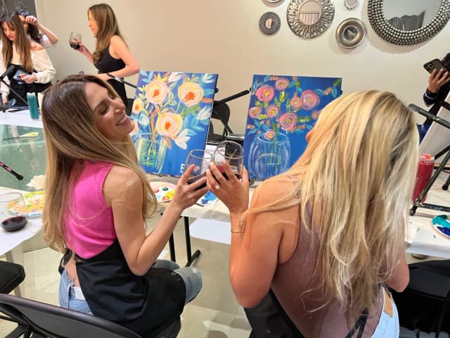 Paint Nite with Lia painting 6