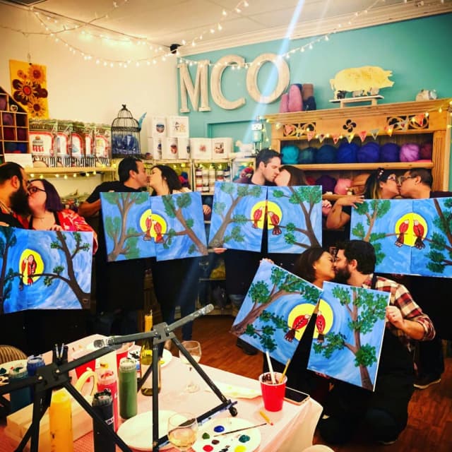 Paint Nite with Lia painting 3