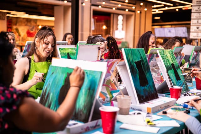 Paint Nite Team Minnesota painting 2