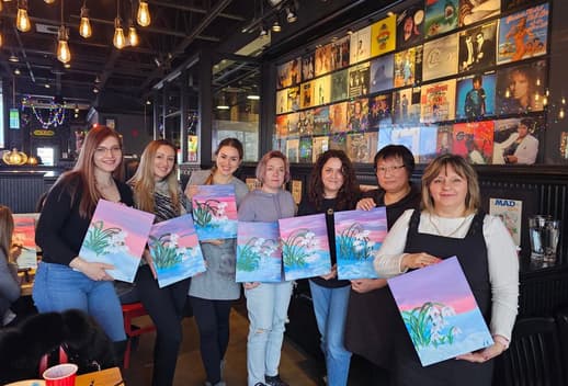 Ghazal Fine Arts, Paint Nite artist in Calgary