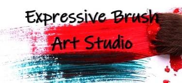Expressive Brush Art Studio shop logo