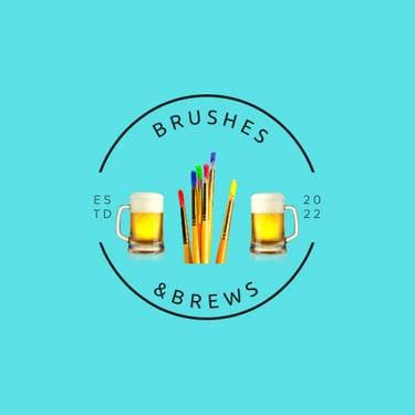 Rob's Brushes & Brews #TeamCreativeMagic shop logo