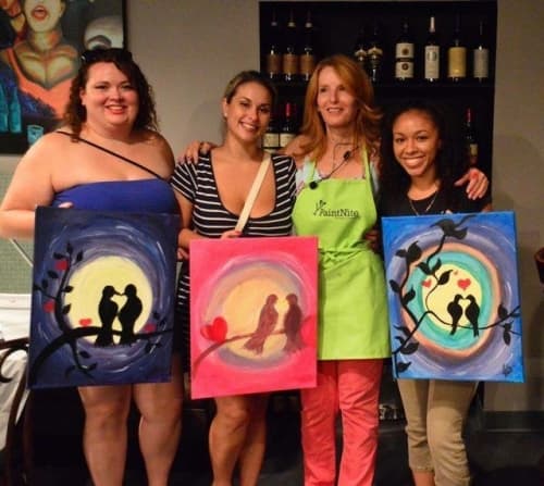 PAINT NITE LA with Liz, Tamara, and Zach, Paint Nite artist in Pasadena