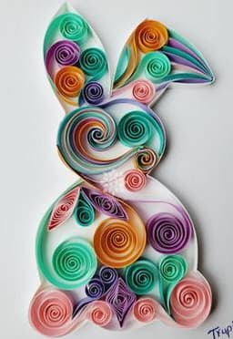 Paper Quilling Bunny thumbnail