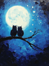 Owl Love You In The Moonlight Night thumbnail