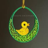 Easter Chick Ornament - 3D Paper Quilling thumbnail