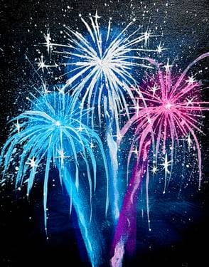 Long Live America: Fireworks - Paint and sip event at Double Barrel Taphouse in VANCOUVER, WA - PaintNite.com