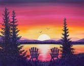 Lakeside Sunset Seats for Two thumbnail