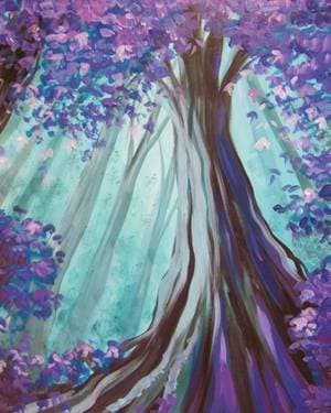 Mystical Forest Canopy - Paint Nite event in Mont-Royal, QC