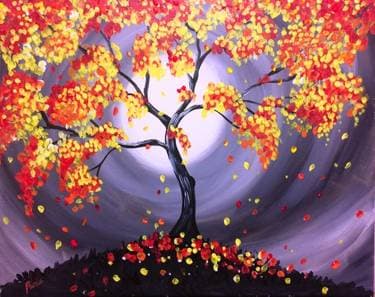 Magic of the Fall - Paint and sip event at ABC Hopes in Corona, CA - PaintNite.com