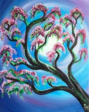 Spring Wisdom - Paint and sip event at Sawmill TapHouse in Chemainus, BC - PaintNite.com
