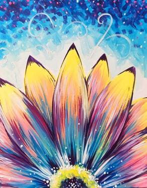 Beautiful Flower - Paint and sip event at Buffalo Bobs Canadian Pub in Calgary, AB - PaintNite.com