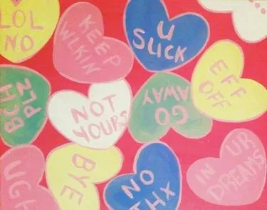 Not Your Valentine at Amsterdam Lounge — Painting
