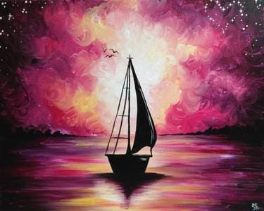 Sail Away With Me II - Paint and sip event at Buffalo Bobs Canadian Pub in Calgary, AB - PaintNite.com