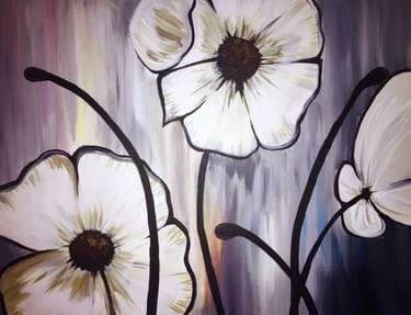 Whimsical Poppy Flowers - Paint Nite event in KAYSVILLE, UT