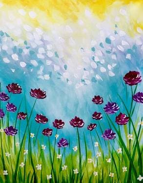 Merlot and Berry Blossoms - Paint and sip event at Stonewalls Restaurant in Hamilton , ON - PaintNite.com
