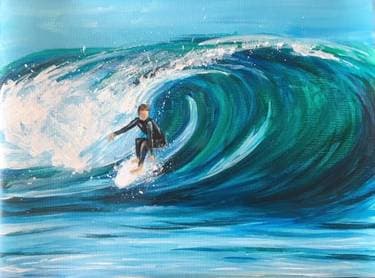 Catching the Perfect Wave - Paint and sip event at Ace and vine in NAPA, CA - PaintNite.com