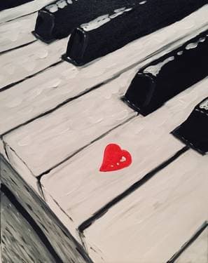 Keys To My Heart - Paint and sip event at Spear Ridge Cafe in Florence, KY - PaintNite.com