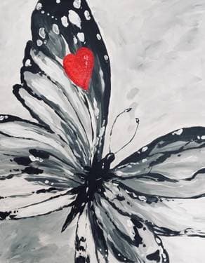 Sweet Butterfly - Paint and sip event at Friscos Grill and Pub in Cuba, MO - PaintNite.com