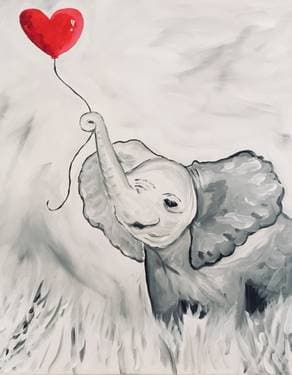Sweet Elephant - Paint and sip event at Obed & Isaac's Microbrewery + Eatery in Peoria, IL - PaintNite.com