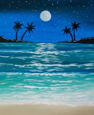 Quiet Beach - Paint and sip event at Carne Chophouse in Tampa, FL - PaintNite.com