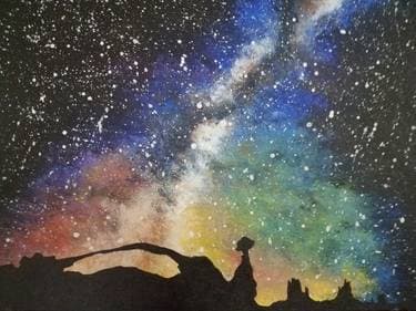 Star Gazing In The Utah Desert - Paint Nite event in Salt Lake City , UT