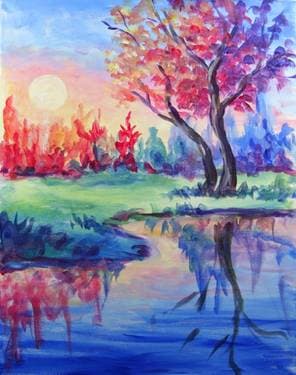 Dawn of Color - Paint and sip event at Poco Inn & Suites Hotel in Port Coquitlam, BC - PaintNite.com