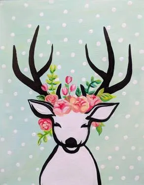 Saturday My Deer Friend — Painting