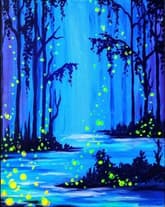 Enchanted Firefly Forest (BLACK LIGHT PAINTING) thumbnail
