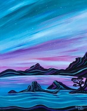 West Coast Sunset Secrets - Paint and sip event at SimonHolt in Nanaimo, BC - PaintNite.com