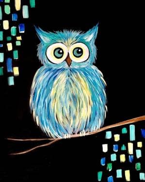 Ollie The Owl - Paint and sip event at Pete's Restaurant & Brewhouse in Rocklin, CA - PaintNite.com