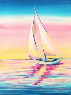 Sailing in the Morning Light in the Rose Room at Murphy's Irish Pub — Painting