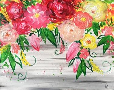 Love Makes Everything Bloom - Paint and sip event at Hilton Pasadena in Pasadena , CA - PaintNite.com