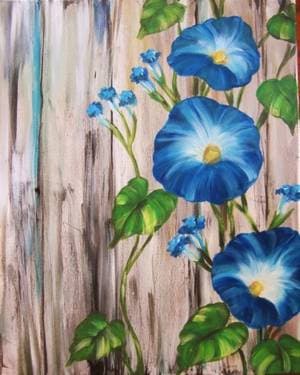Barnyard Morning Glories - Paint and sip event at Ricky's All Day Grill - Sherwood Park in Sherwood Park, AB - PaintNite.com