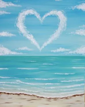 A Heart in the Clouds at Freeman's Little New York - Fairview — Painting