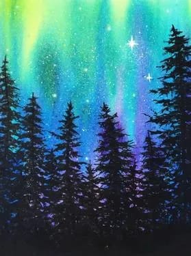 Aurora Splash at Old Spaghetti Factory — Painting