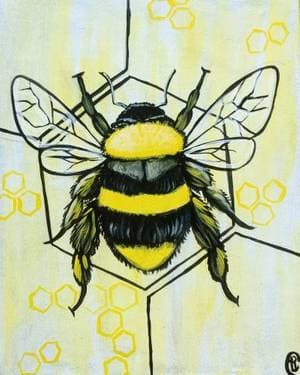 Oh Beehive - Paint and sip event at Stonebridge The Flats Eatery + Drink in Saskatoon, SK - PaintNite.com