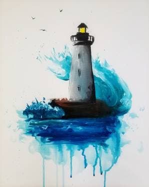 Lighthouse Splash - Paint and sip event at Royal Oak Hunt Club in Ottawa, ON - PaintNite.com