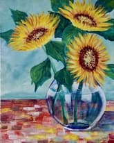 Sunflowers a la Van Gogh thumbnail