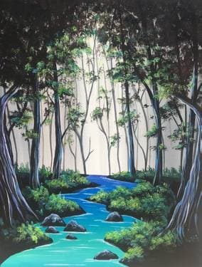 Meandering Brook - Paint and sip event at The Westside Blono in Normal, IL - PaintNite.com
