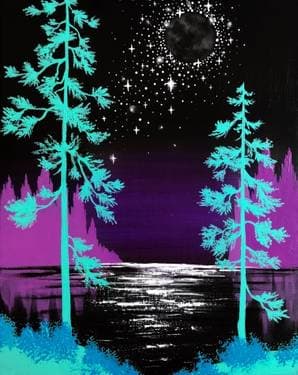 New Moon Magic - Paint and sip event at The Hideaway Downtown Tampa in Tampa, FL - PaintNite.com