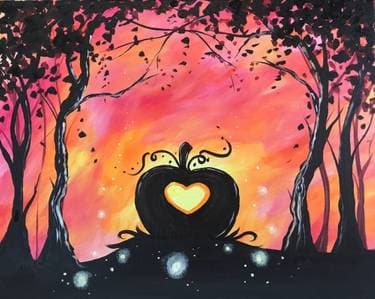 Love is Fall of Magic - Paint and sip event at Dead Poet's Espresso LTD. in Moline, IL - PaintNite.com
