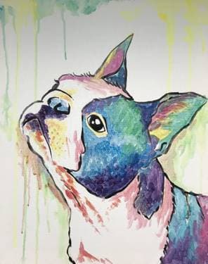 Custom Splash - Paint Your Pet II - Paint and sip event at Microbrasserie Folklore in Pointe-Claire, QC - PaintNite.com