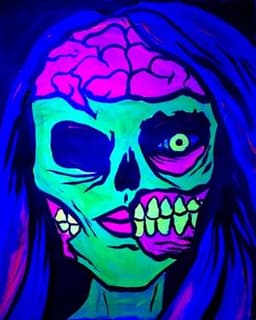 BLACK LIGHT Zombie Girl thumbnail