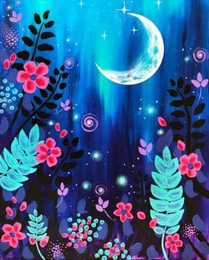 Magic Garden - Paint and sip event at Gametime Bar and Grill in PEORIA, AZ - PaintNite.com