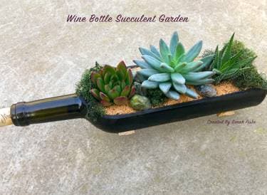 Succulent Wine Bottle - Paint and sip event at Seaport Hotel (Tamo) in Boston, MA - PaintNite.com