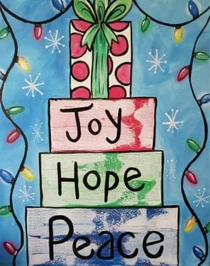 Signs of Christmas - Paint and sip event at The Vanguard Brewpub & Distillery in Hampton, VA - PaintNite.com