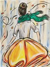 Girl on a Windy Autumn Day thumbnail