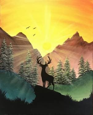 In The Clearing - Paint and sip event at Great River Brewery in Davenport, IA - PaintNite.com